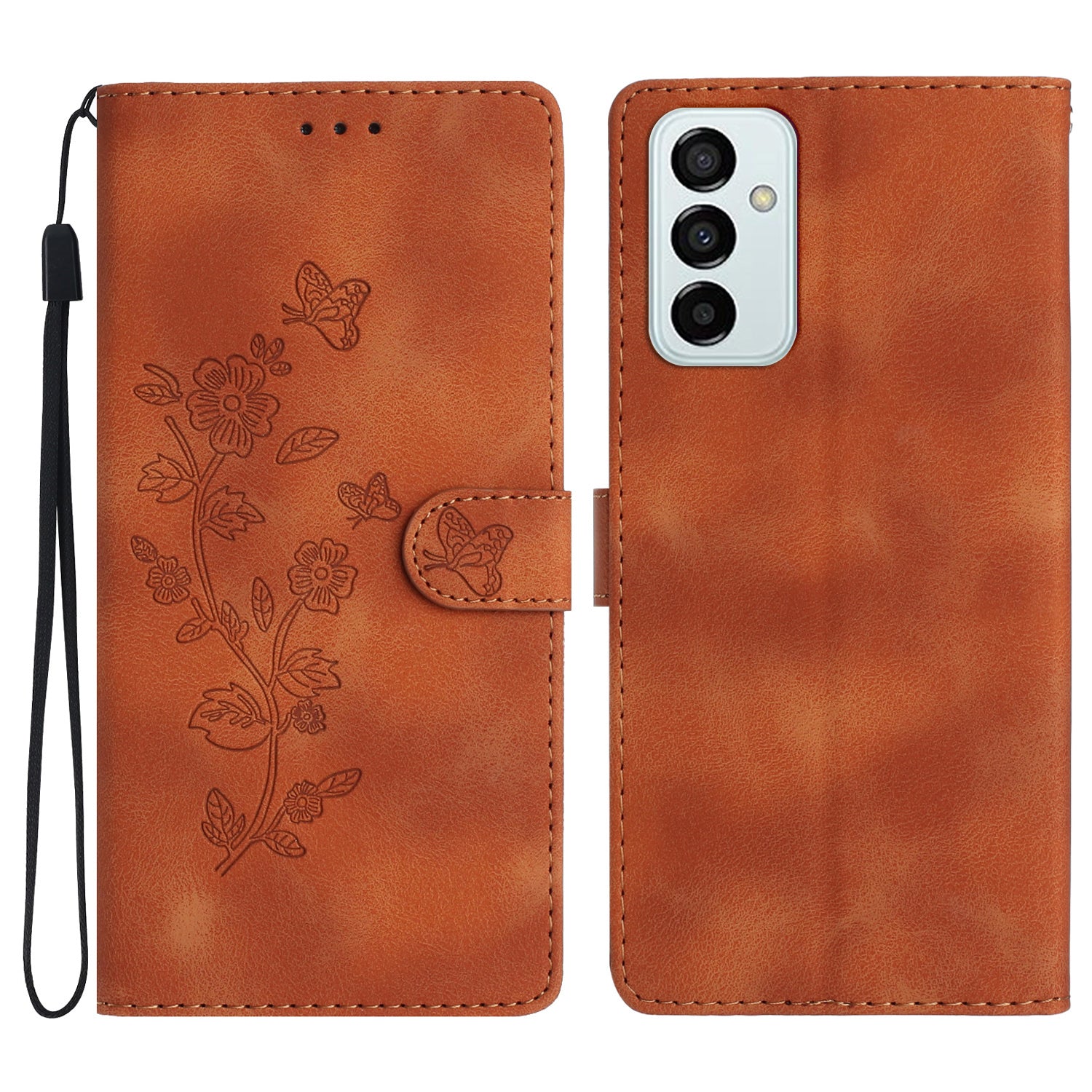 For Samsung Galaxy M52 5G Anti-drop Imprinted Flower Phone Case Wallet Stand Leather Cover For Samsung Galaxy M52 5G Anti-drop Imprinted Flower Phone Case Wallet Stand Leather Cover